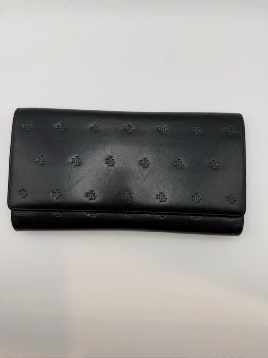 Ralph Lauren Handbags - Ralph Lauren Black Embossed Leather Long Wallet